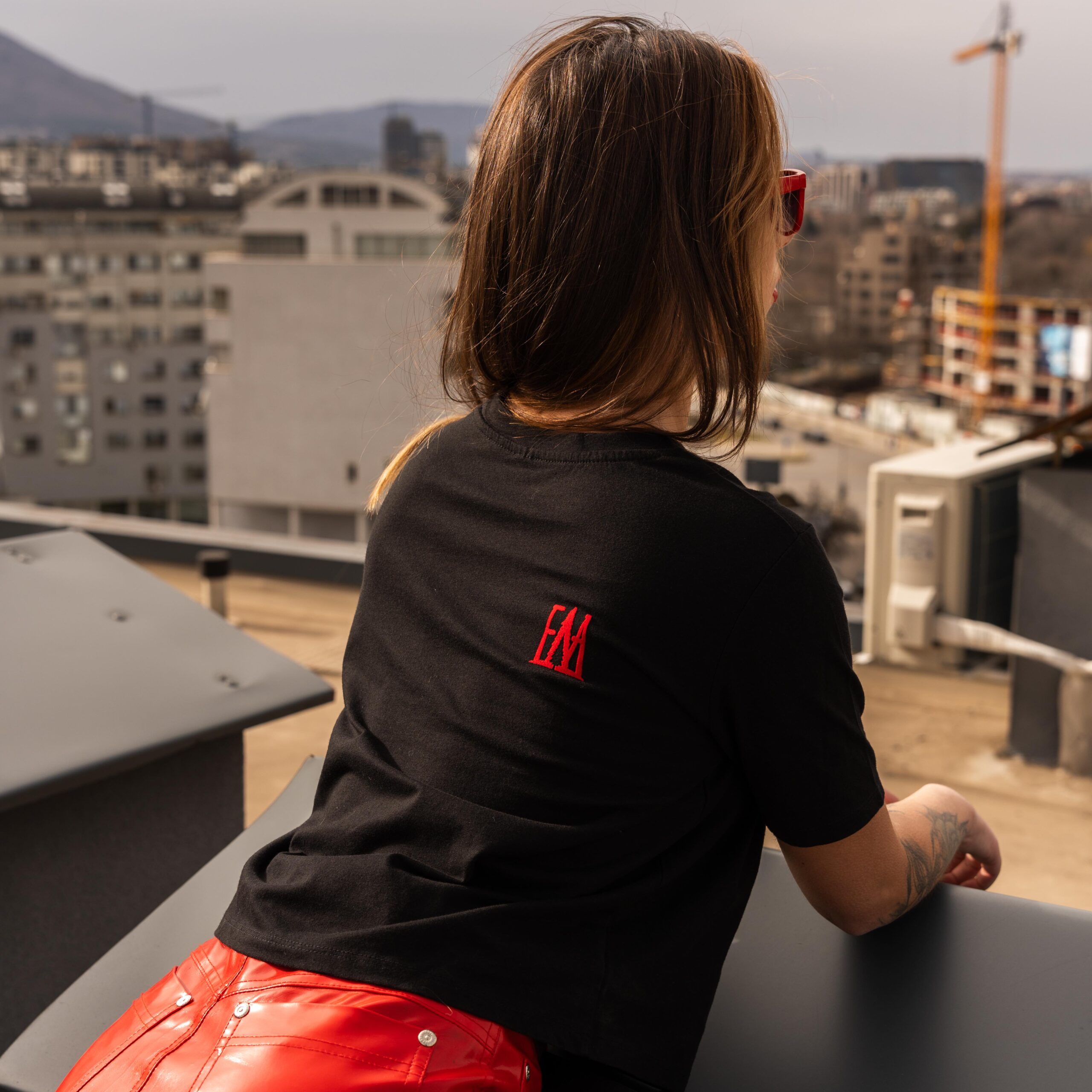 T-Shirt FOODIE Black & Red Plush