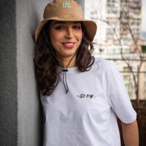 T-Shirt BURYA White & Mirror Print