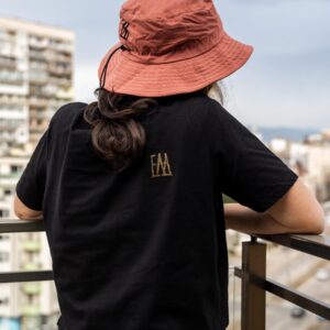 T-Shirt BURYA Black & Rose Gold Glitter