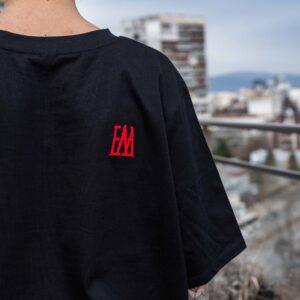 T-Shirt BURYA Black & Red Plush