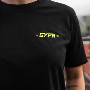 T-Shirt BURYA Black & Yellow Rubber